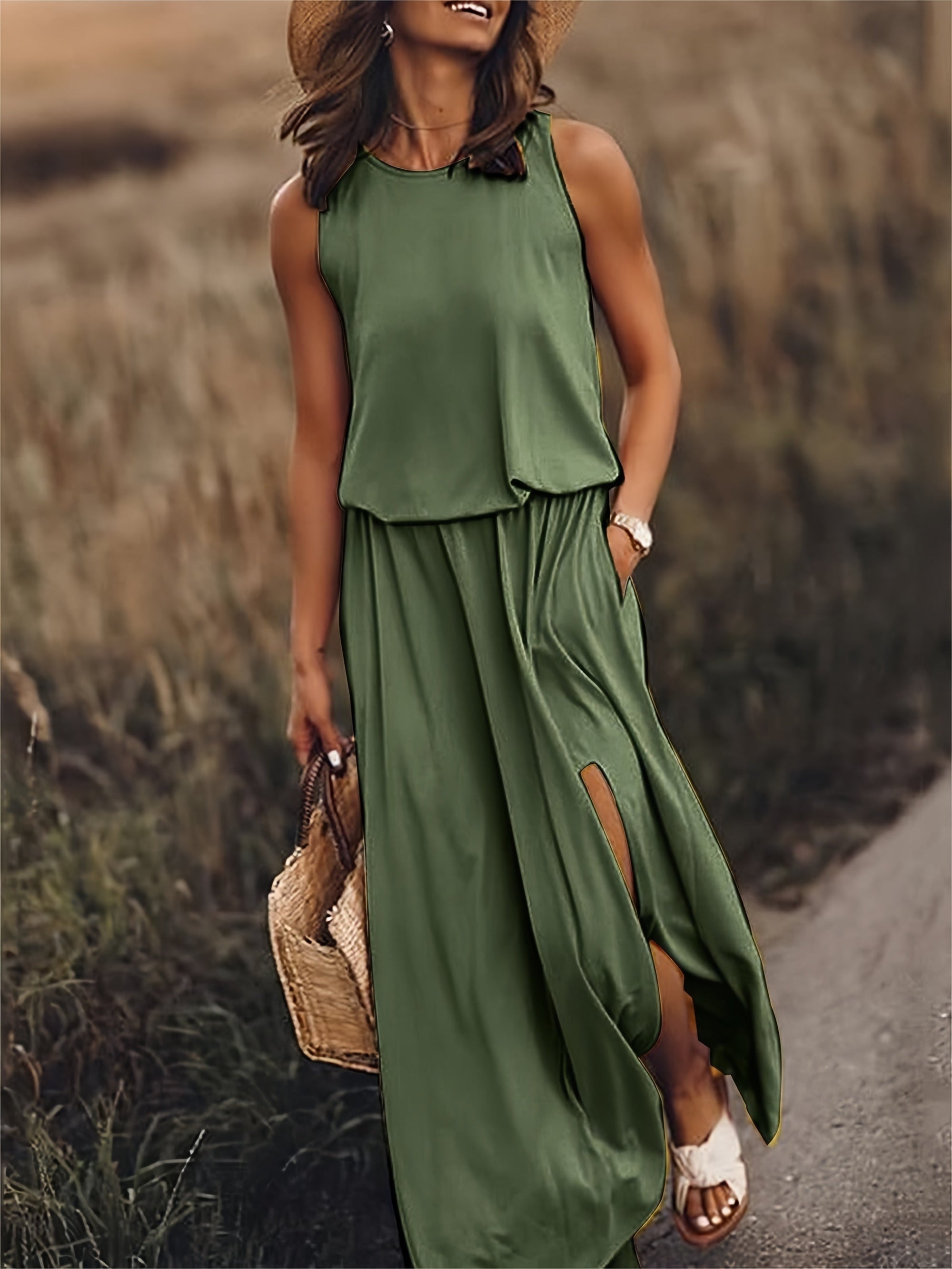 Dames Lange Zomerjurk Ademend en Comfortabel 6