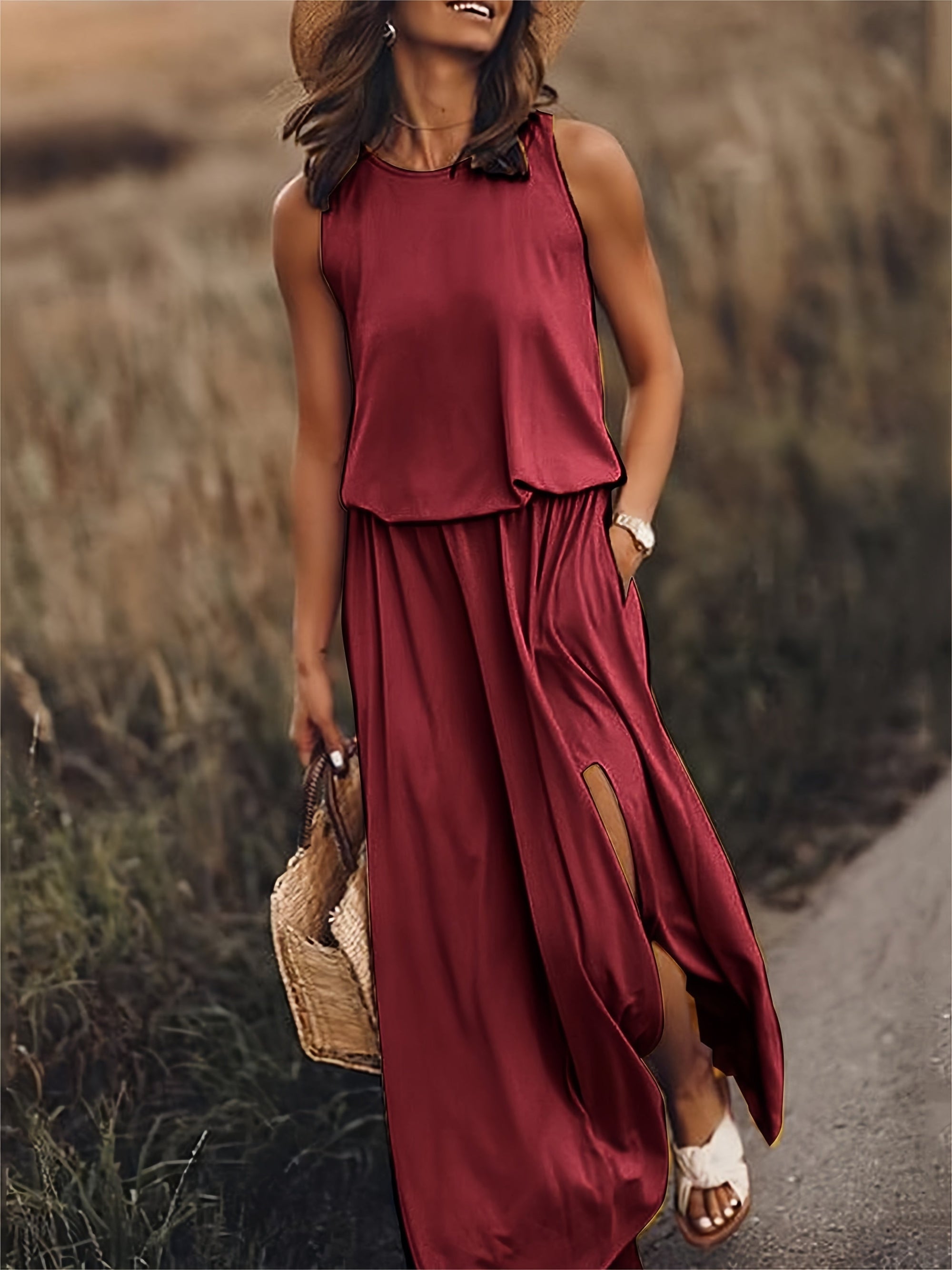 Dames Lange Zomerjurk Ademend en Comfortabel 7