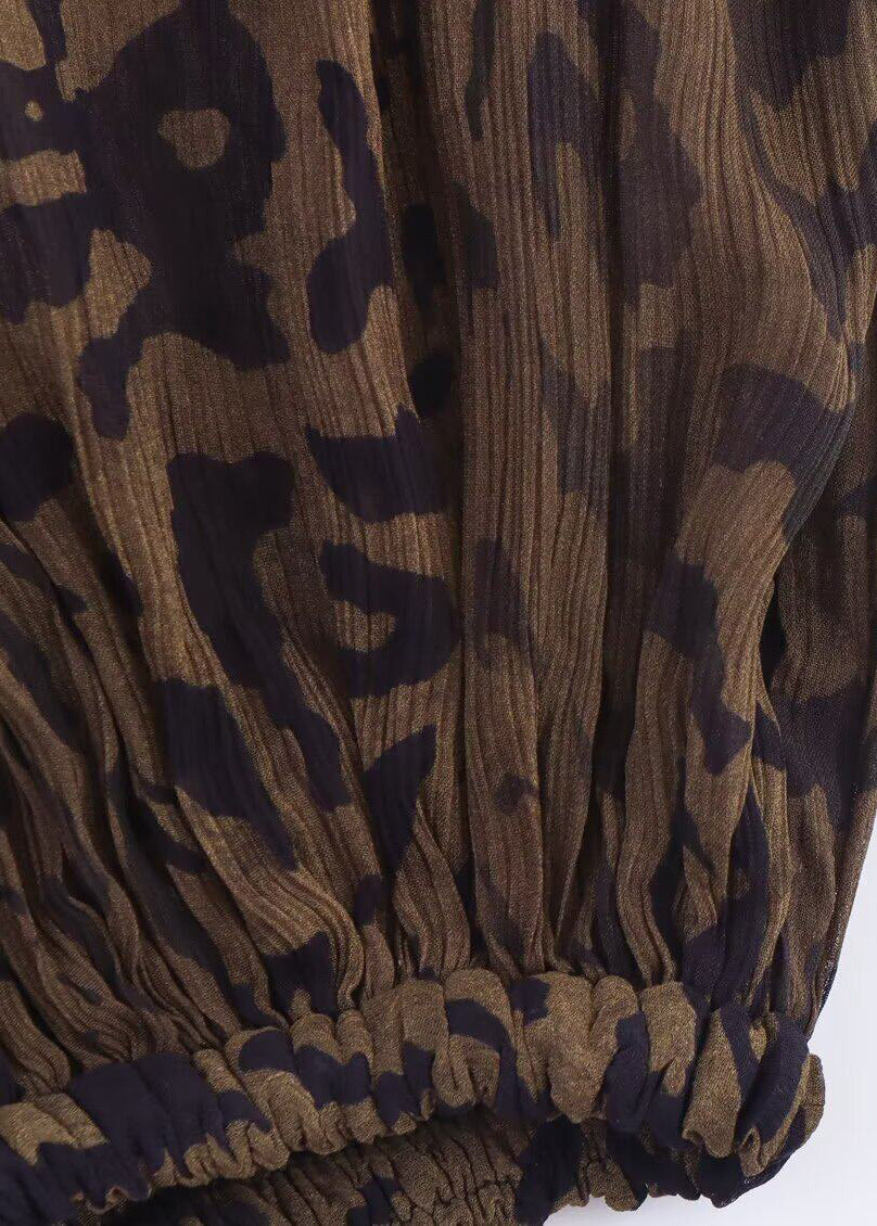 Dames Lantaarnbroek Luipaardprint Zomerstijl 3