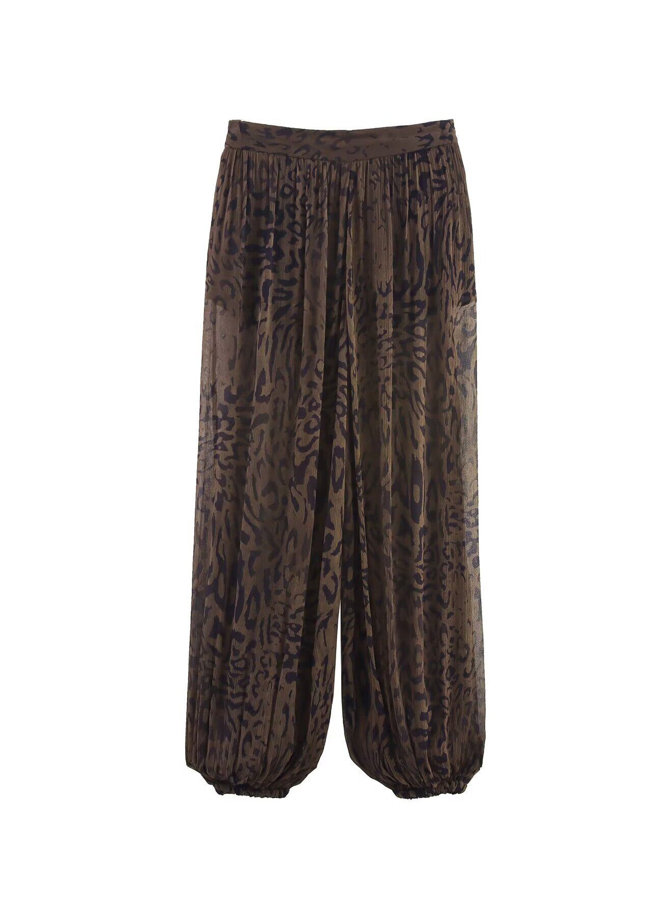 Dames Lantaarnbroek Luipaardprint Zomerstijl 4