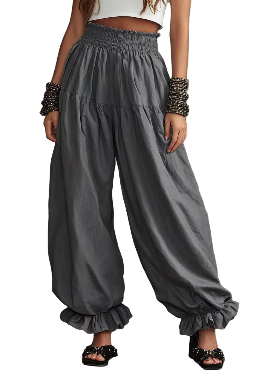 Dames Lantaarnbroek Oversized Met Hoge Taille 0