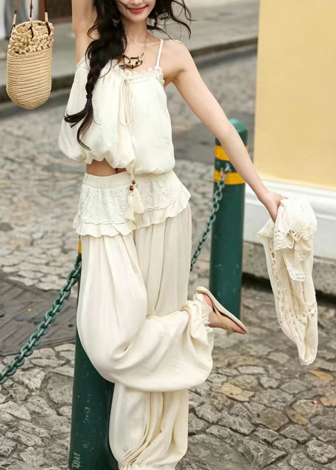 Dames Lantaarnbroek Tweedelige Set Zomer Stijlvol 2