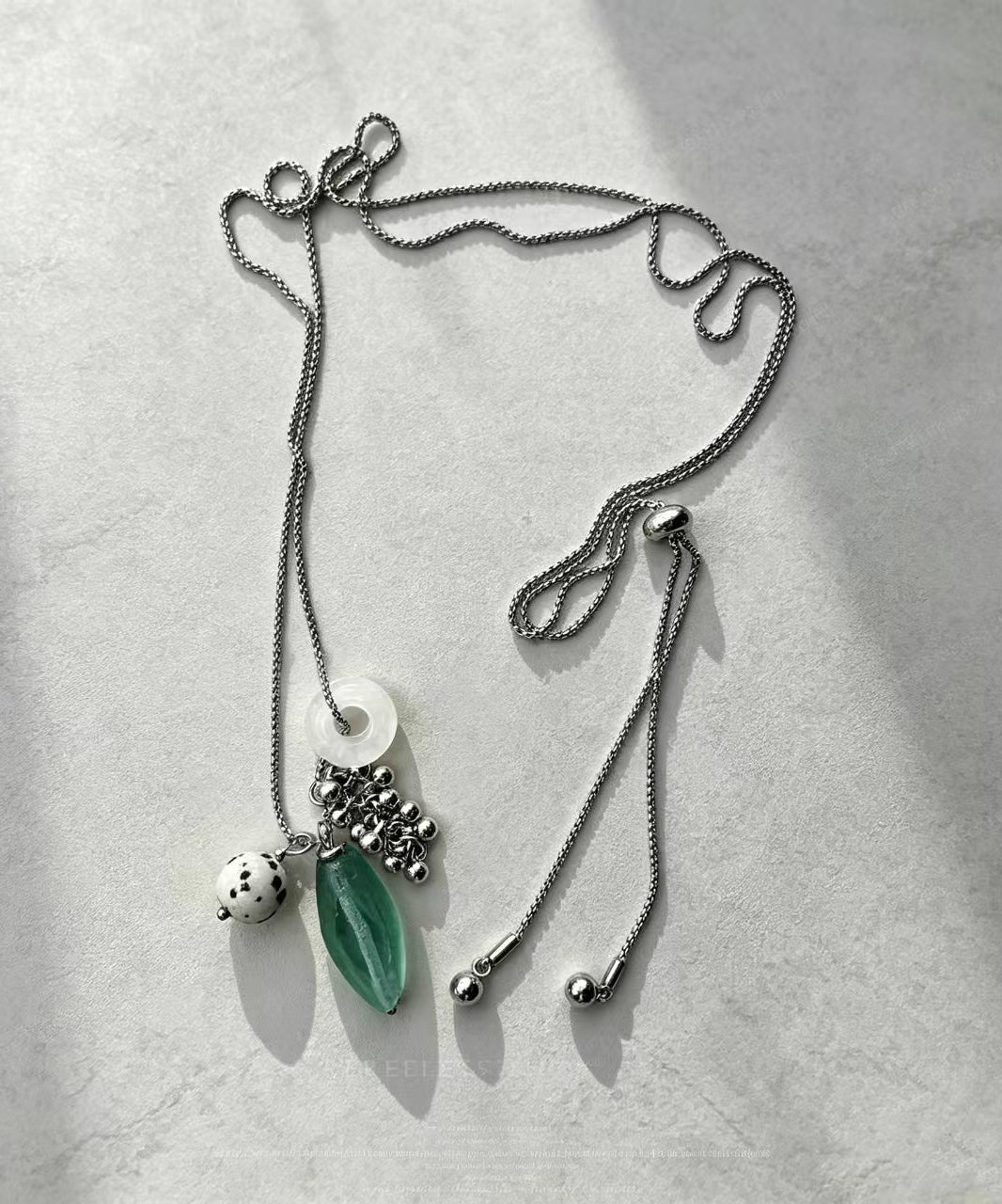 Dames Lariat Ketting Met Kristal Accent voor Verfijnde Stijl 1