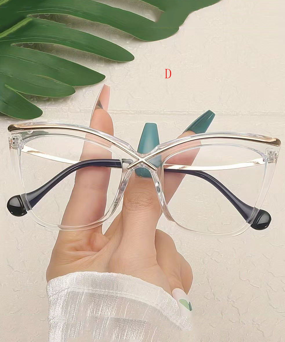 Dames Leesbril Cat Eye Stijlvol Metalen Montuur 3