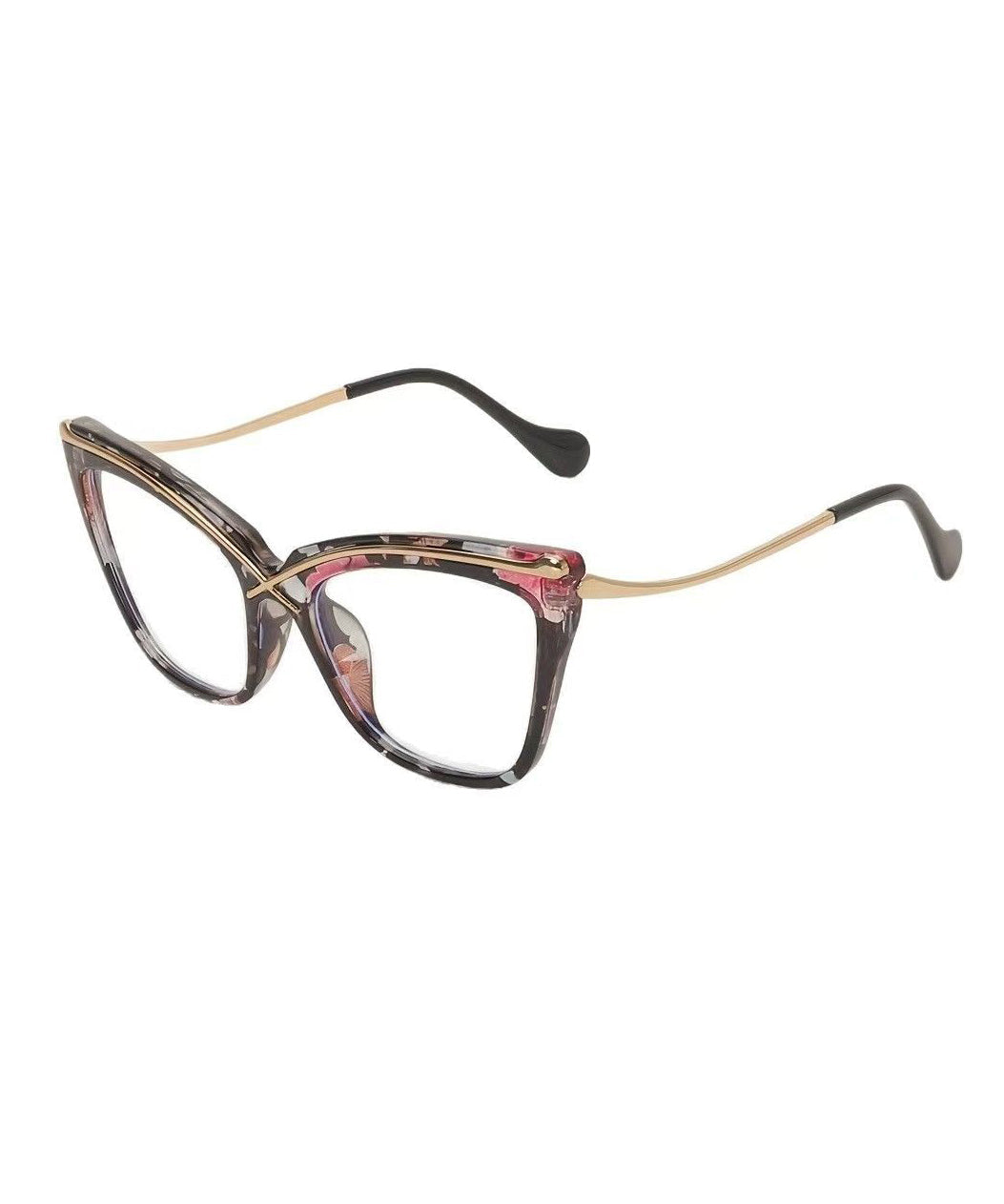 Dames Leesbril Cat Eye Stijlvol Metalen Montuur 4