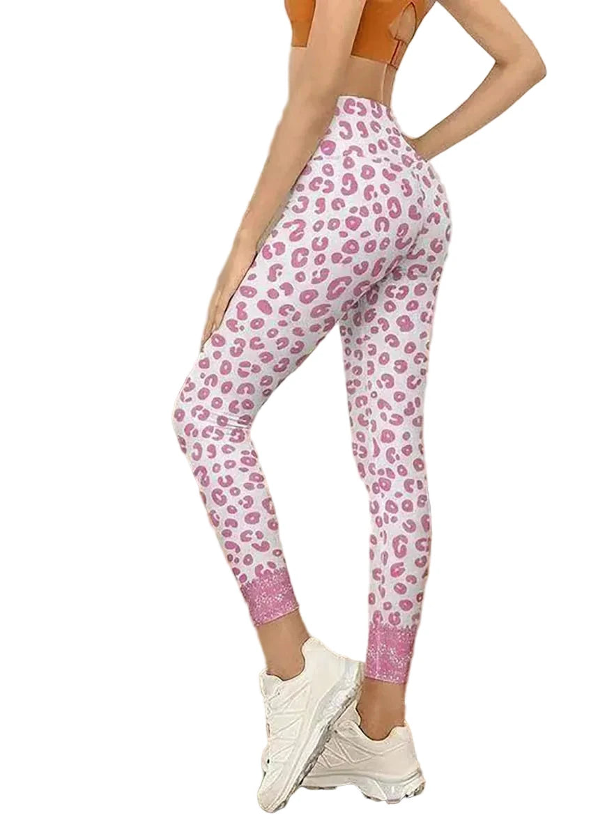 Dames Legging Capri Luipaardprint Hoge Taille Sportief 0