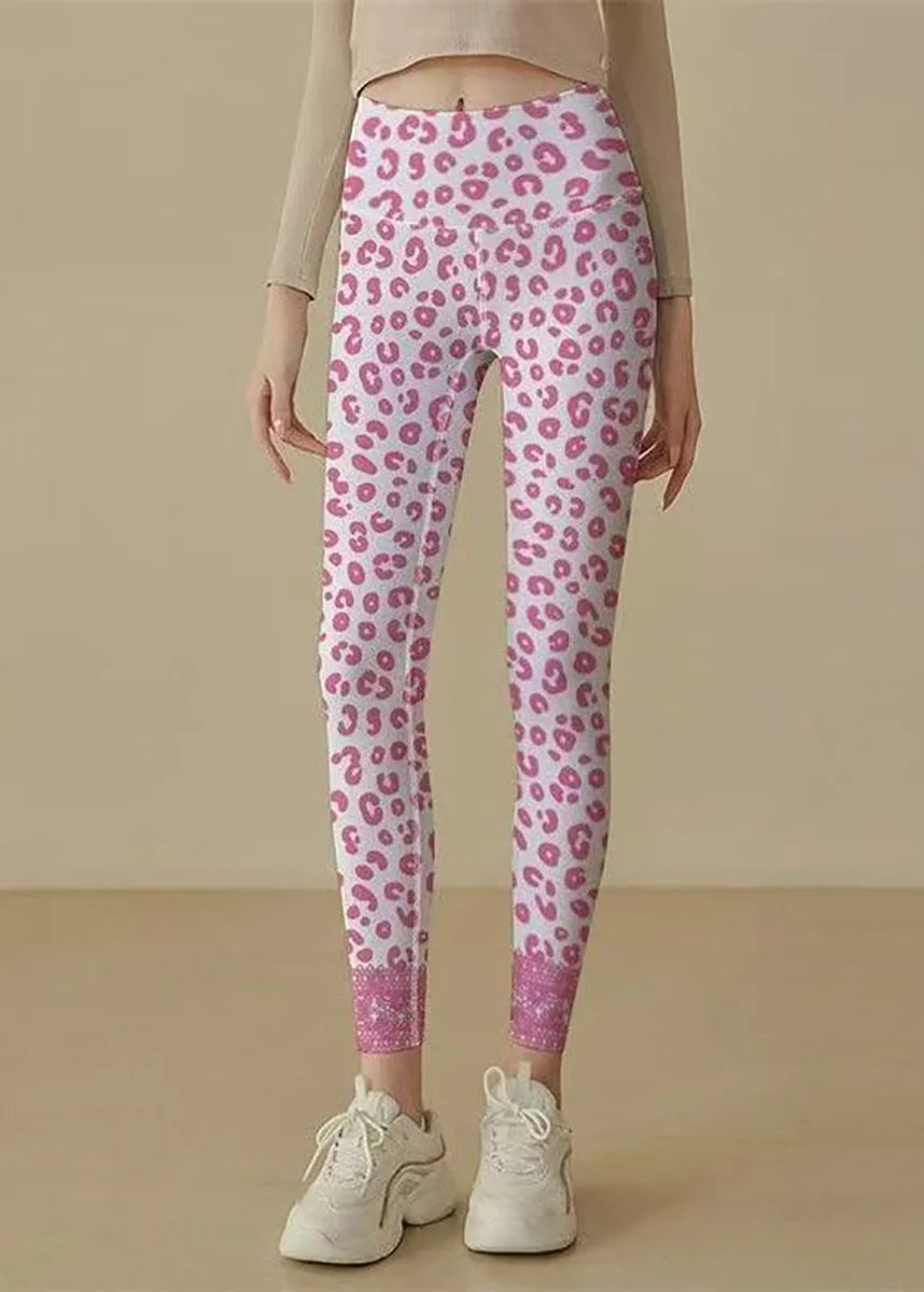 Dames Legging Capri Luipaardprint Hoge Taille Sportief 3