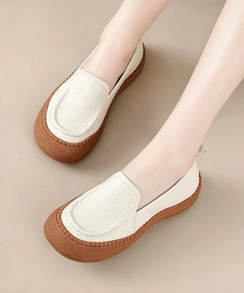 Dames Loafers Casual Met Reliëf En Bloemenmotief 1