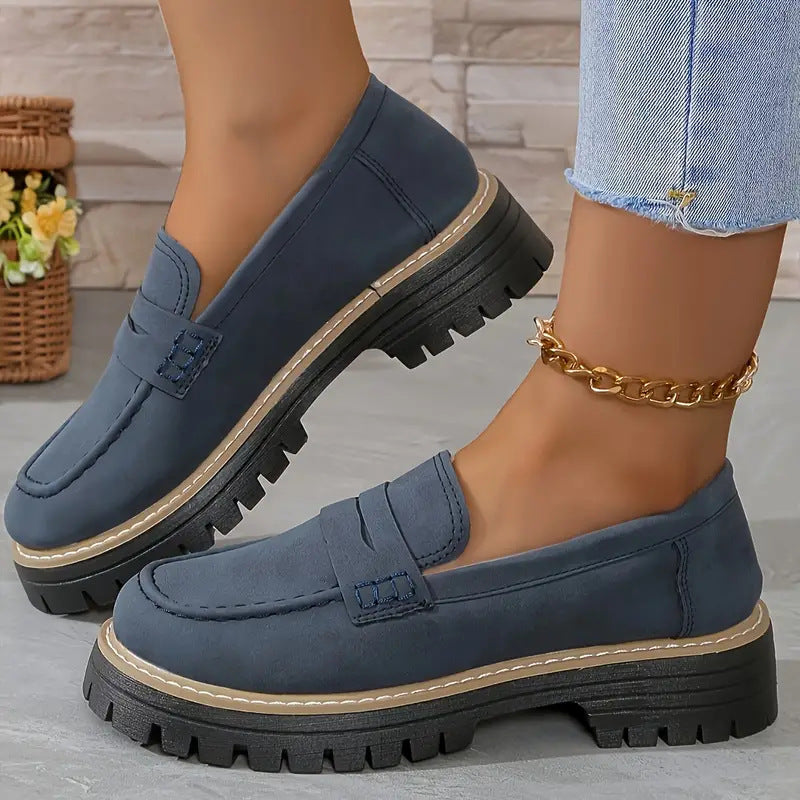 Dames Loafers Casual Stijl met Dikke Zool 4