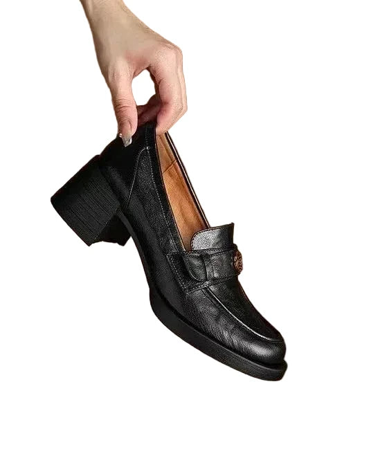 Dames Loafers Met Grove Details 0