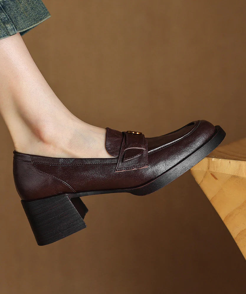 Dames Loafers Met Grove Details 1