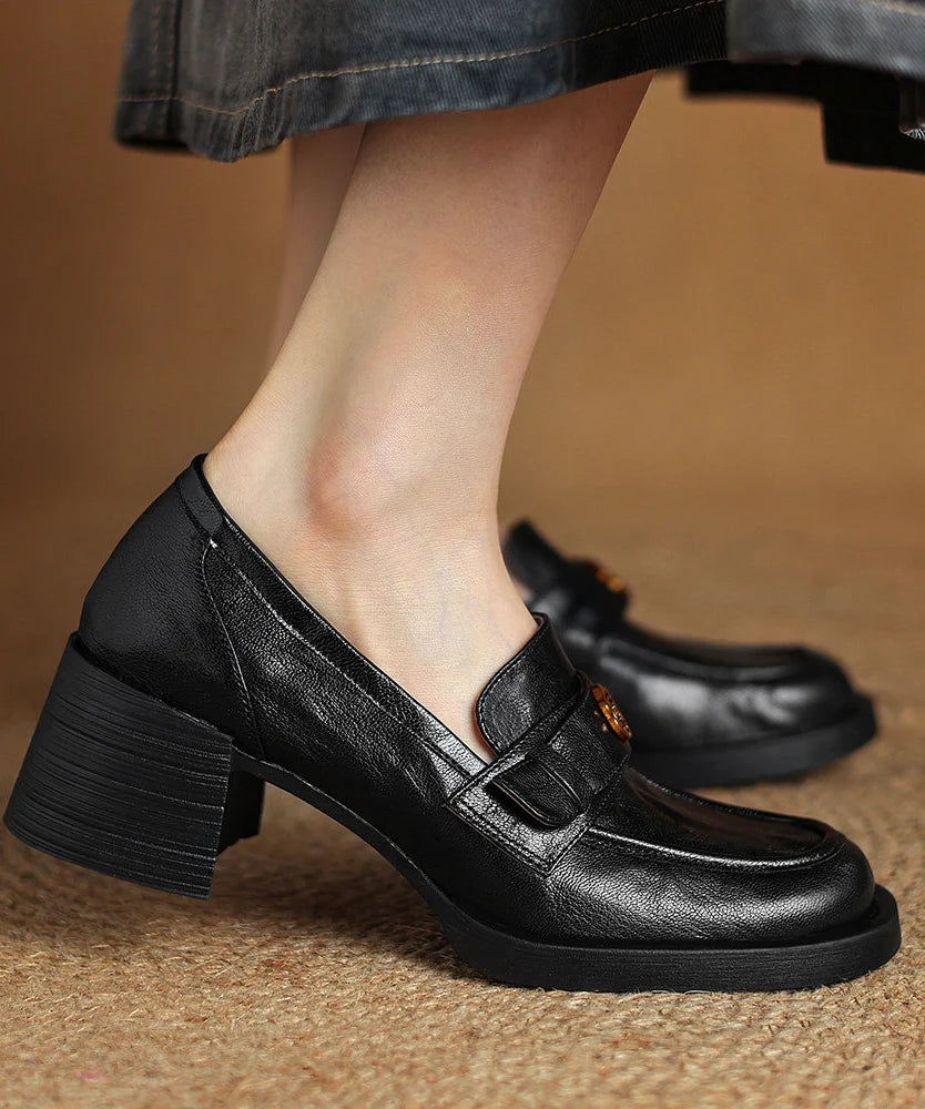 Dames Loafers Met Grove Details 2