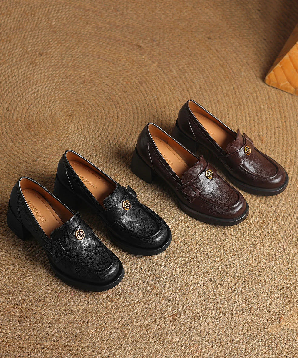 Dames Loafers Met Grove Details 4