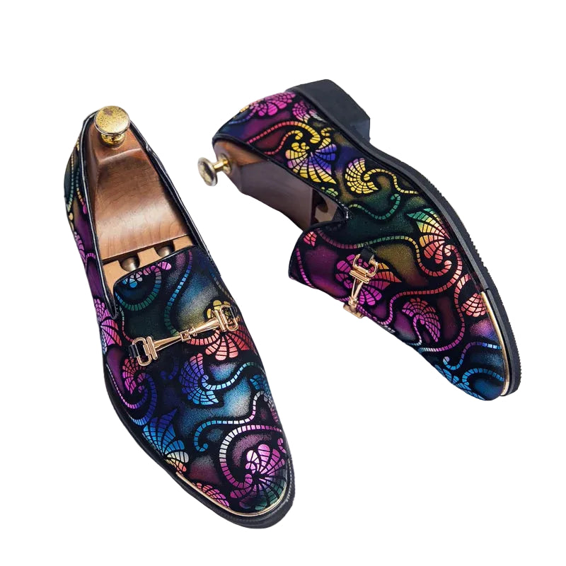 Dames Loafers Slippers Met Kleurrijke Accenten 0