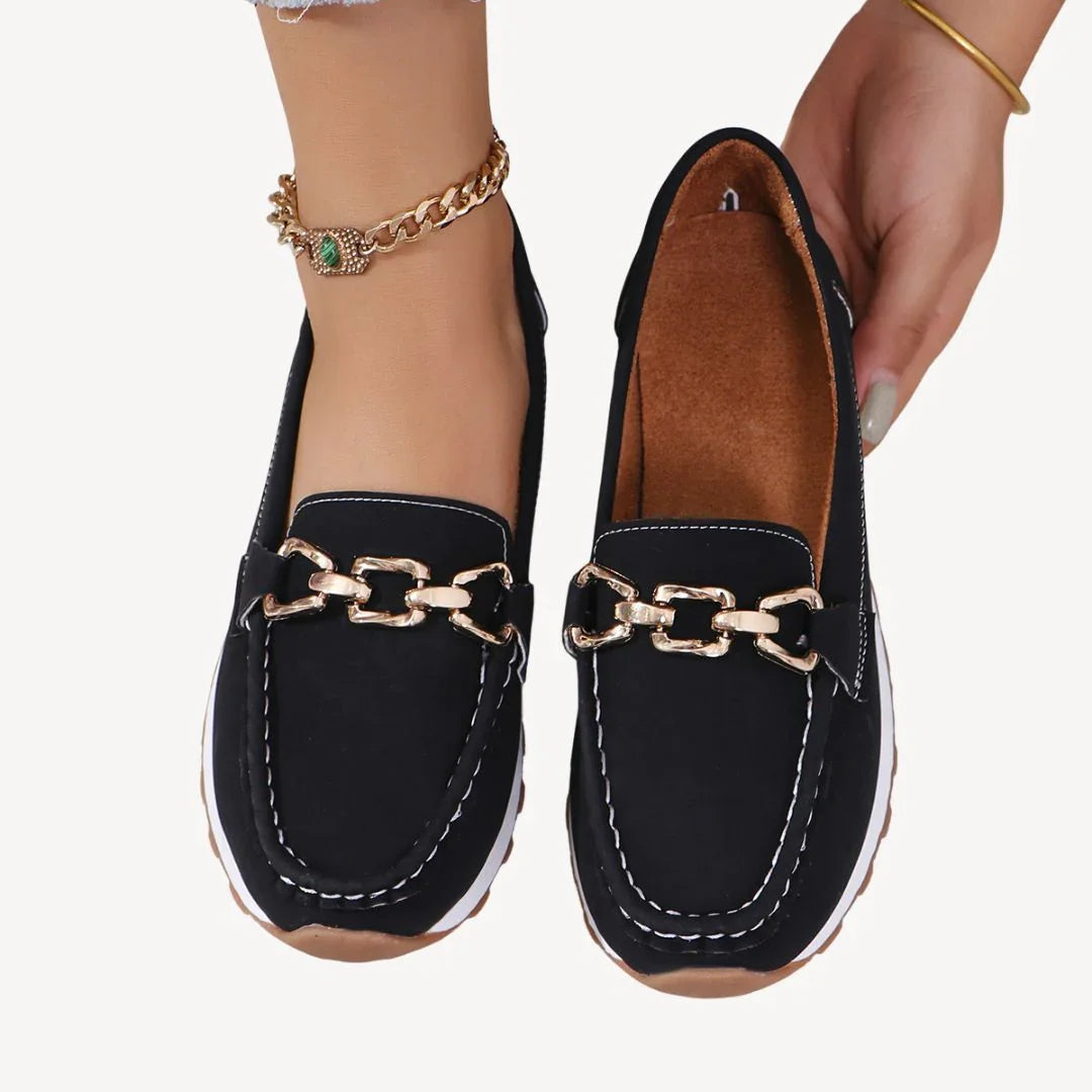 Dames Loafers met Kettingdetail 0