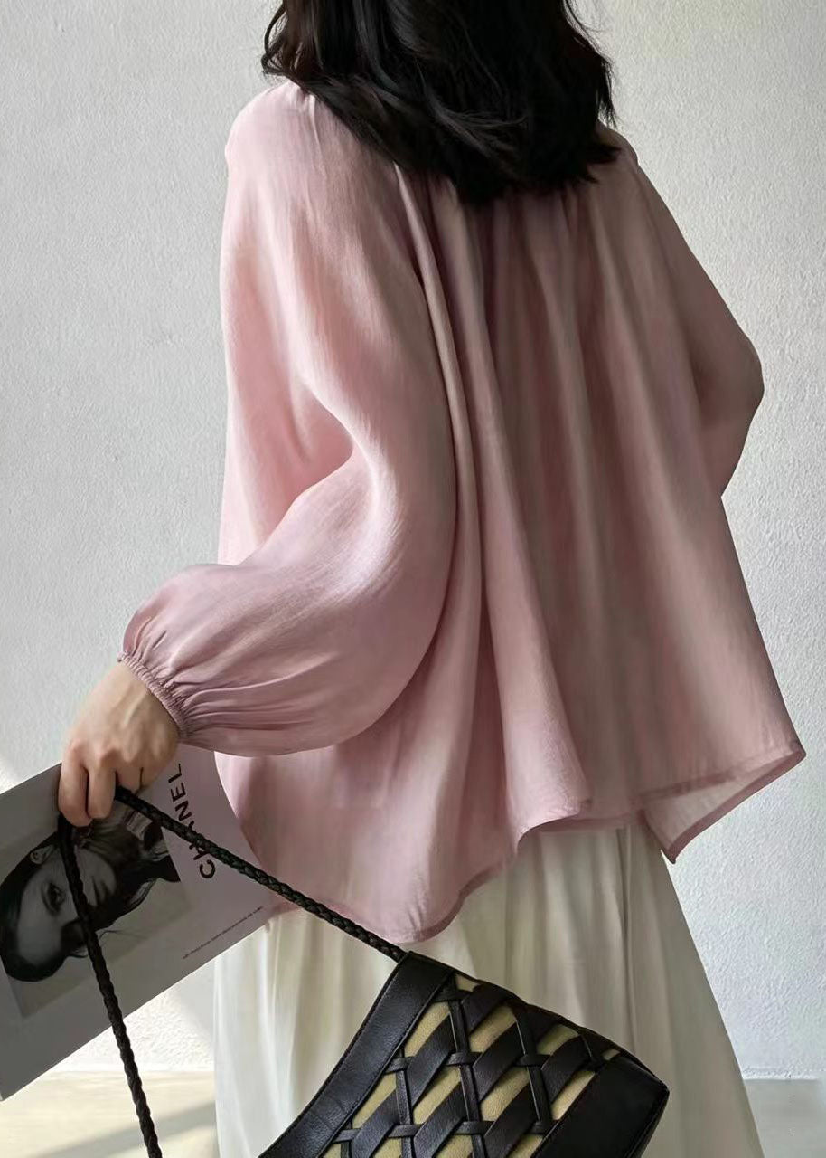 Dames Losse Shirt Met Trekkoord Zomerse Stijl 3