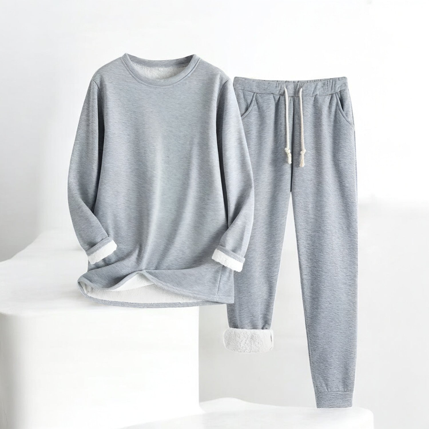 Dames Lounge Set Comfortabel Oversized Polyester Katoen 1