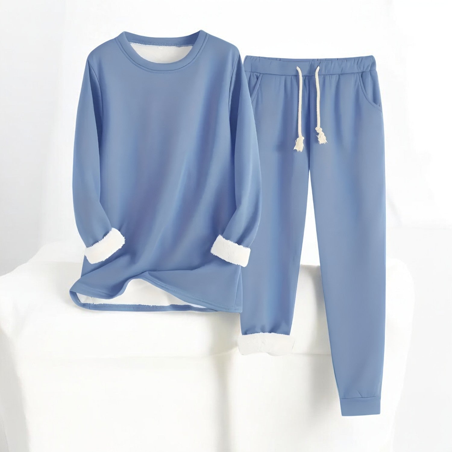 Dames Lounge Set Comfortabel Oversized Polyester Katoen 2