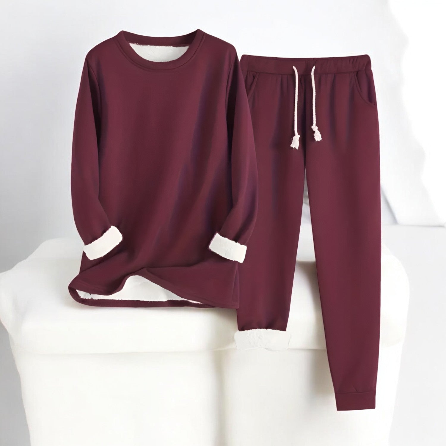 Dames Lounge Set Comfortabel Oversized Polyester Katoen 5