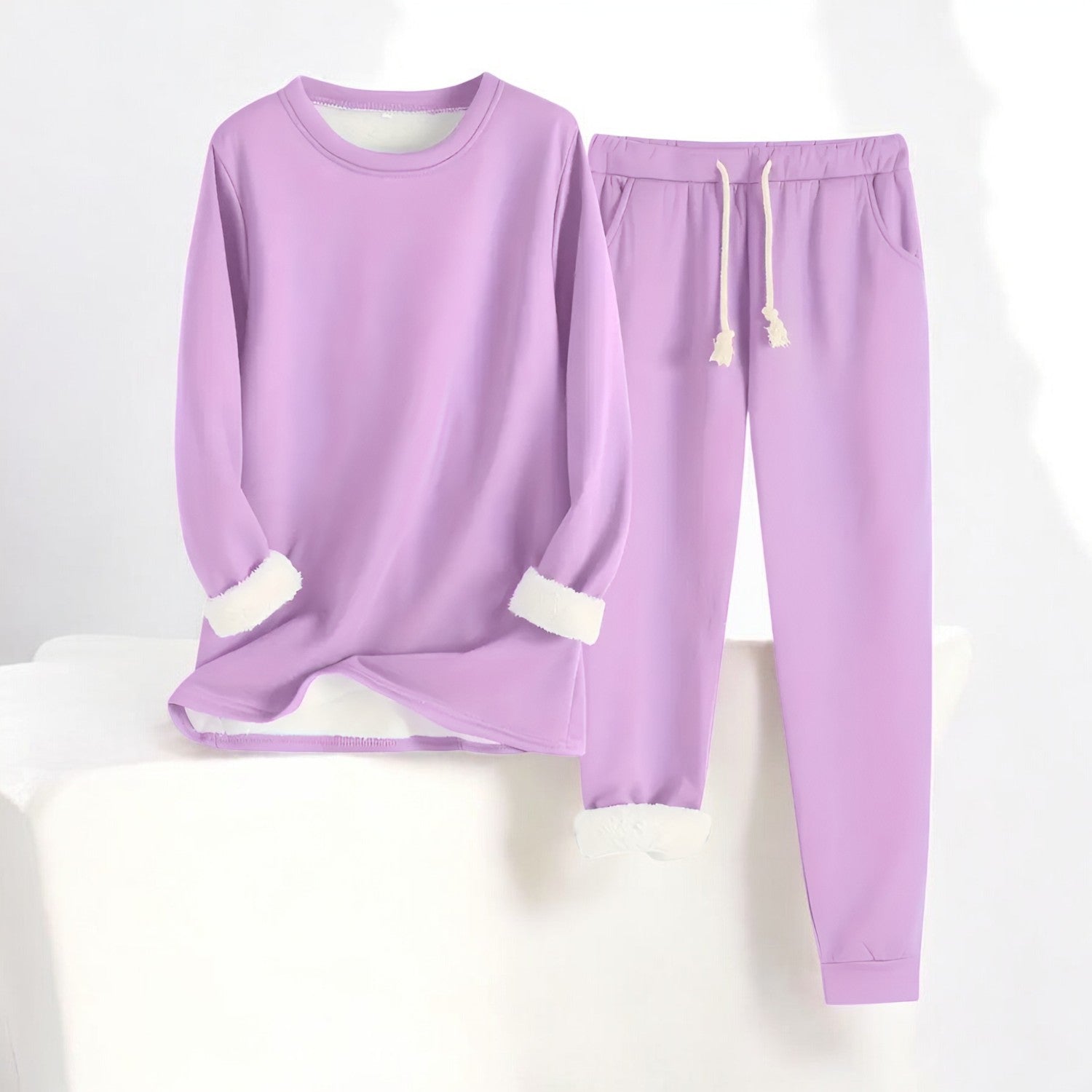 Dames Lounge Set Comfortabel Oversized Polyester Katoen 6
