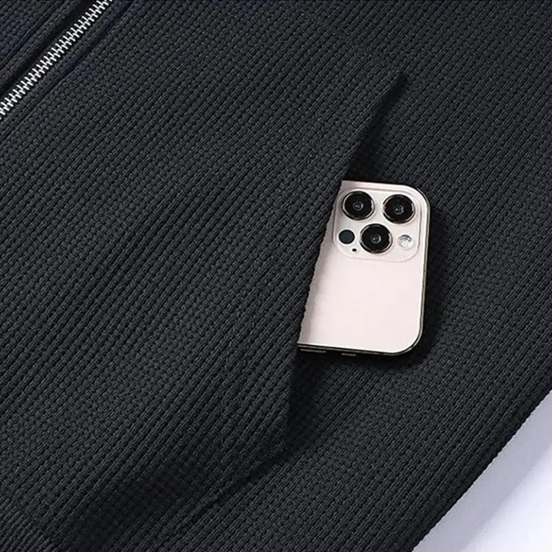 Dames Loungewear Set Wafel Gebreid 6