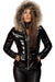 Dames Mantel Jas Puffermantel met Kap en Bontafwerking voor de Winter 0
