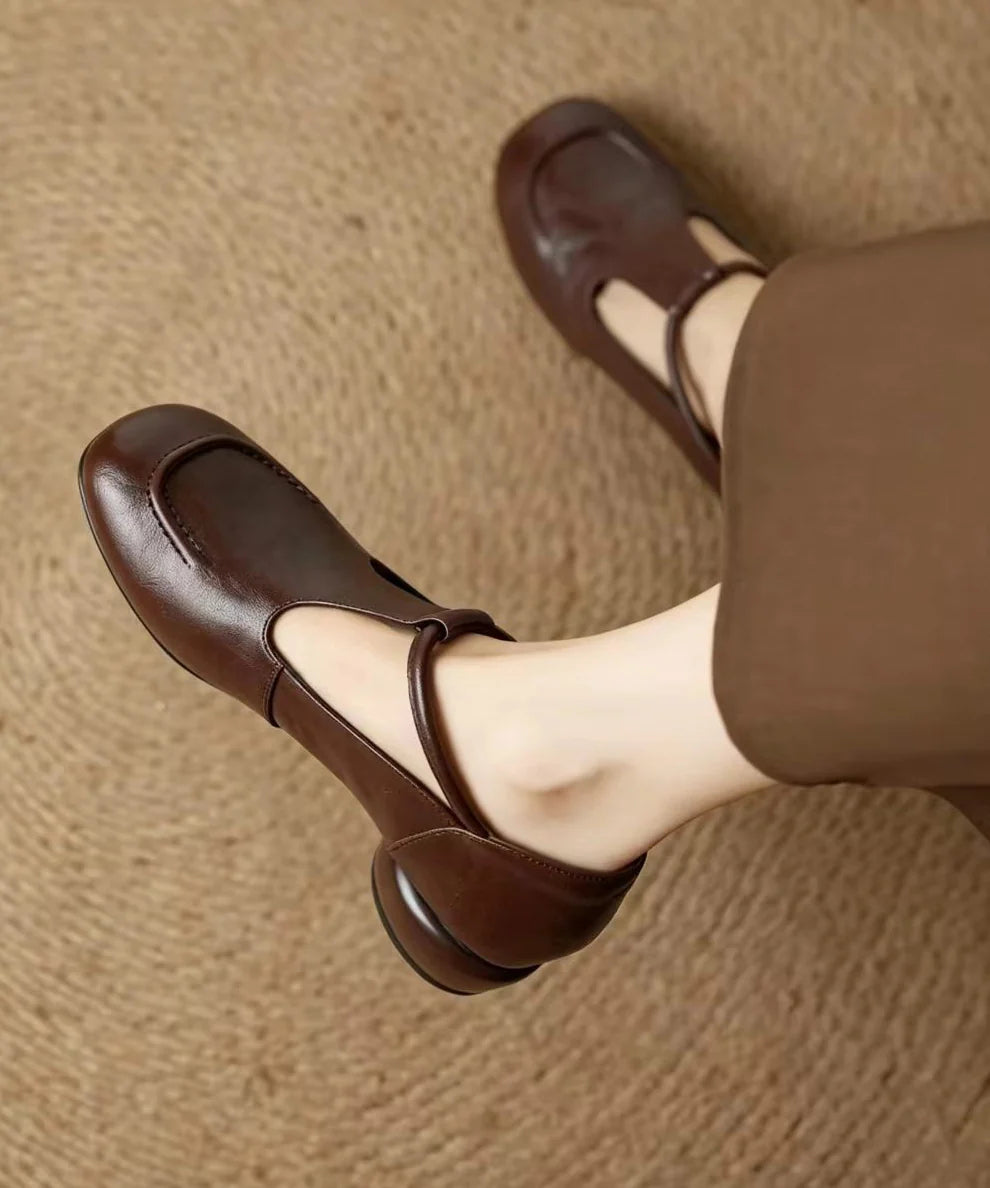 Dames Mary Jane Schoenen Vintage Stijl Met Lage Hak 2