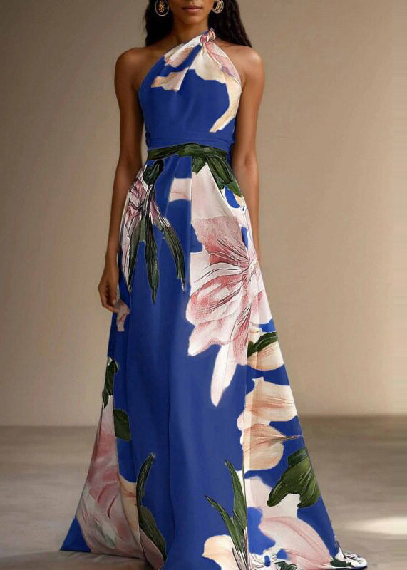 Dames Maxi-jurk Asymmetrisch Design 3