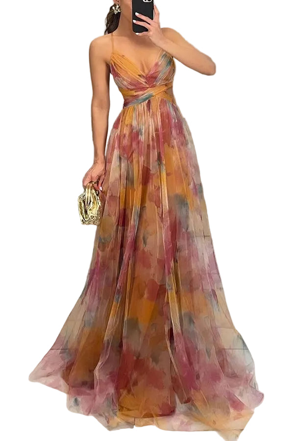 Dames Maxi-jurk Bloemenprint 0