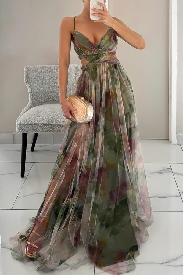 Dames Maxi-jurk Bloemenprint 11