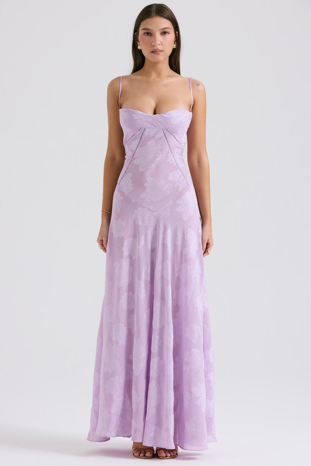 Dames Maxi-jurk Bloemenprint Spaghettibandjes 2
