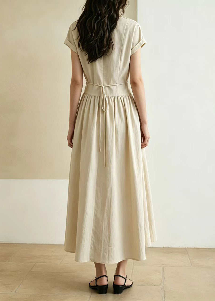 Dames Maxi-jurk Met Tailleband Zomerse Stijl 2