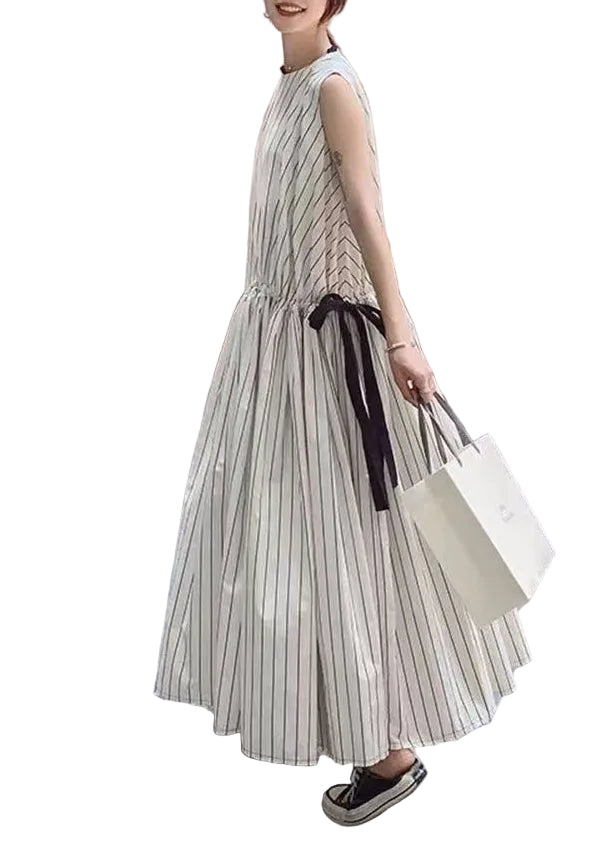 Dames Maxi-jurk Mouwloos Gestreept Modern 0