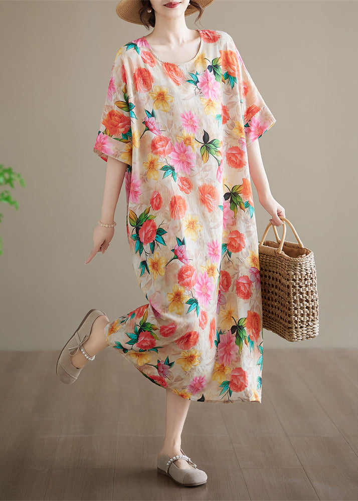 Dames Maxi-jurk Patchwork Print Losvallend Model 2
