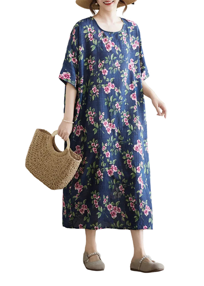 Dames Maxi-jurk Plus Size O-hals Zomerstijl 0