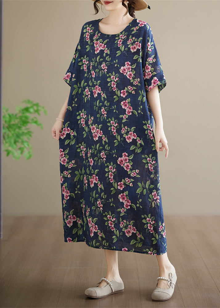 Dames Maxi-jurk Plus Size O-hals Zomerstijl 3