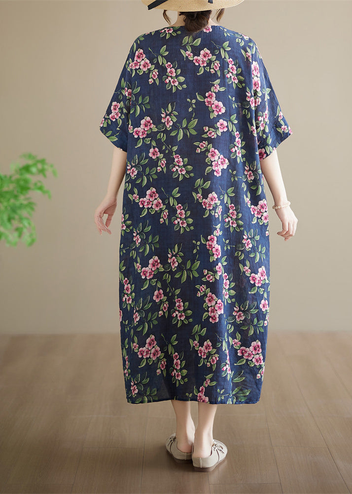 Dames Maxi-jurk Plus Size O-hals Zomerstijl 4
