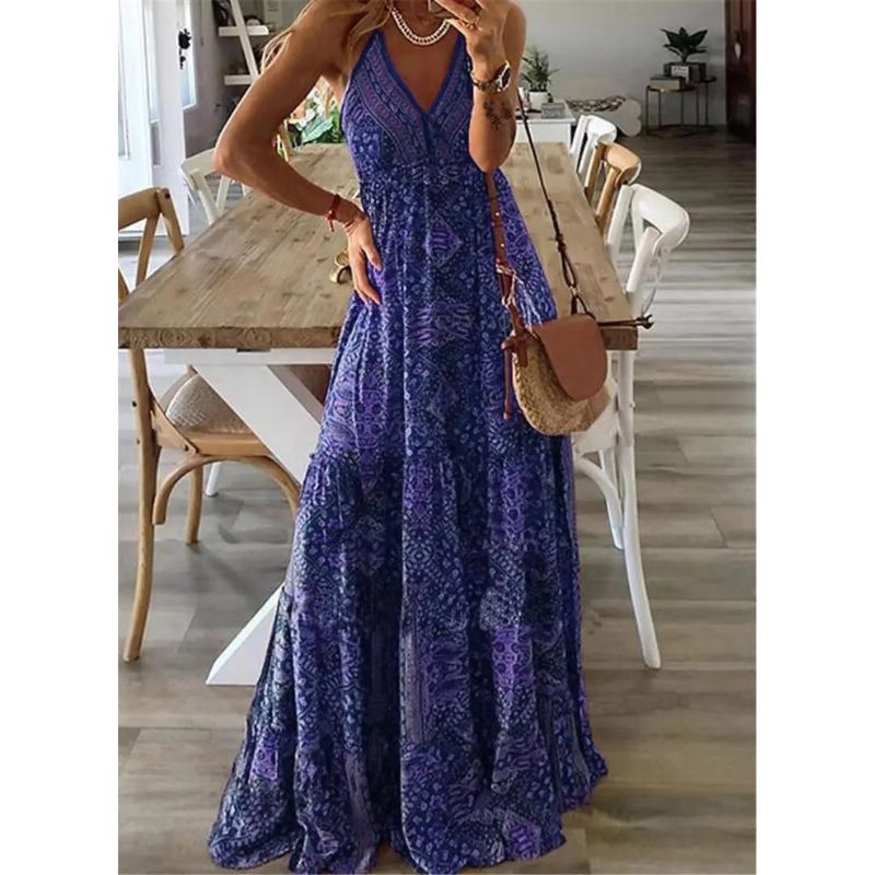 Dames Maxi Jurk Boho Stijl 1