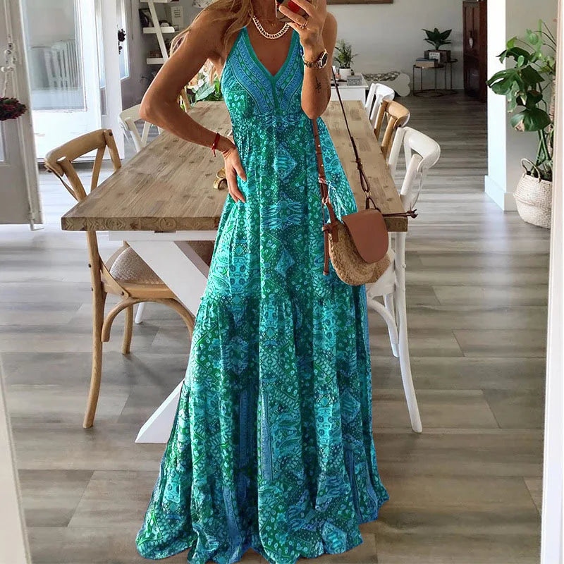 Dames Maxi Jurk Boho Stijl 4
