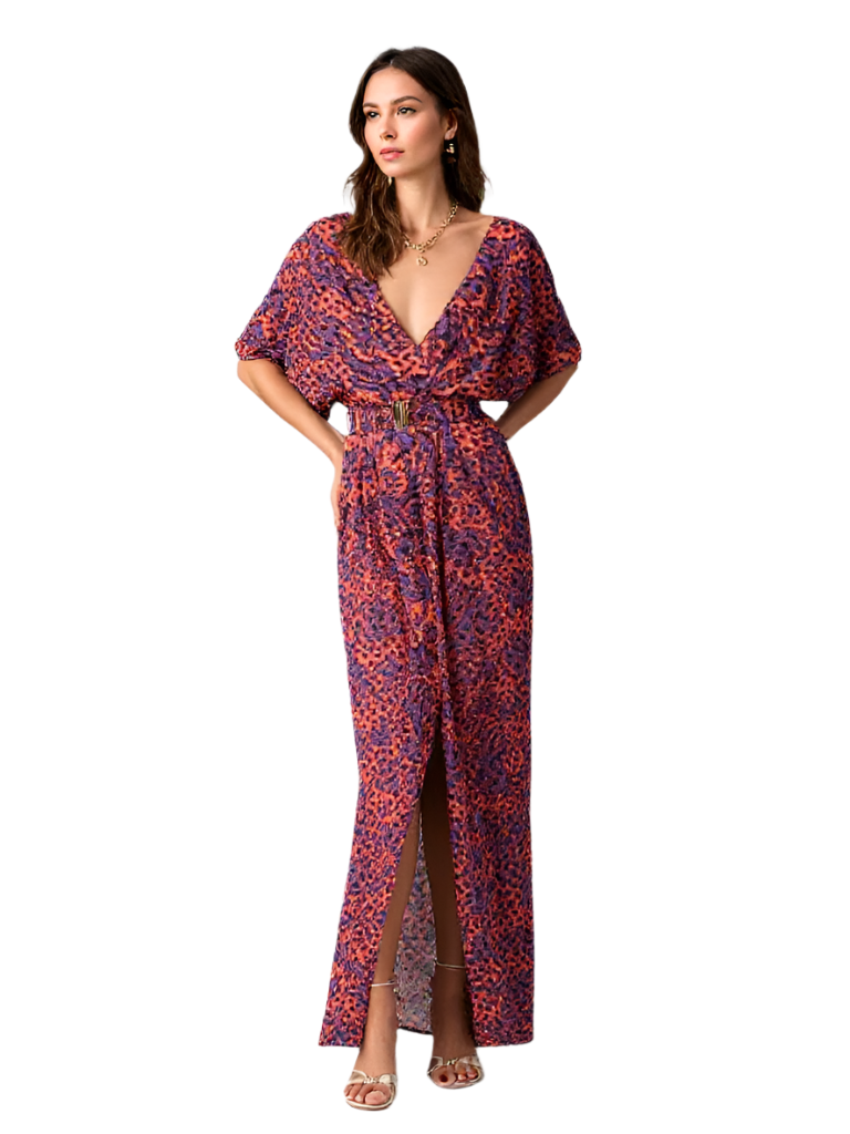 Dames Maxi Jurk Boho Stijl Vloeiende Ademend Zomerjurk 0