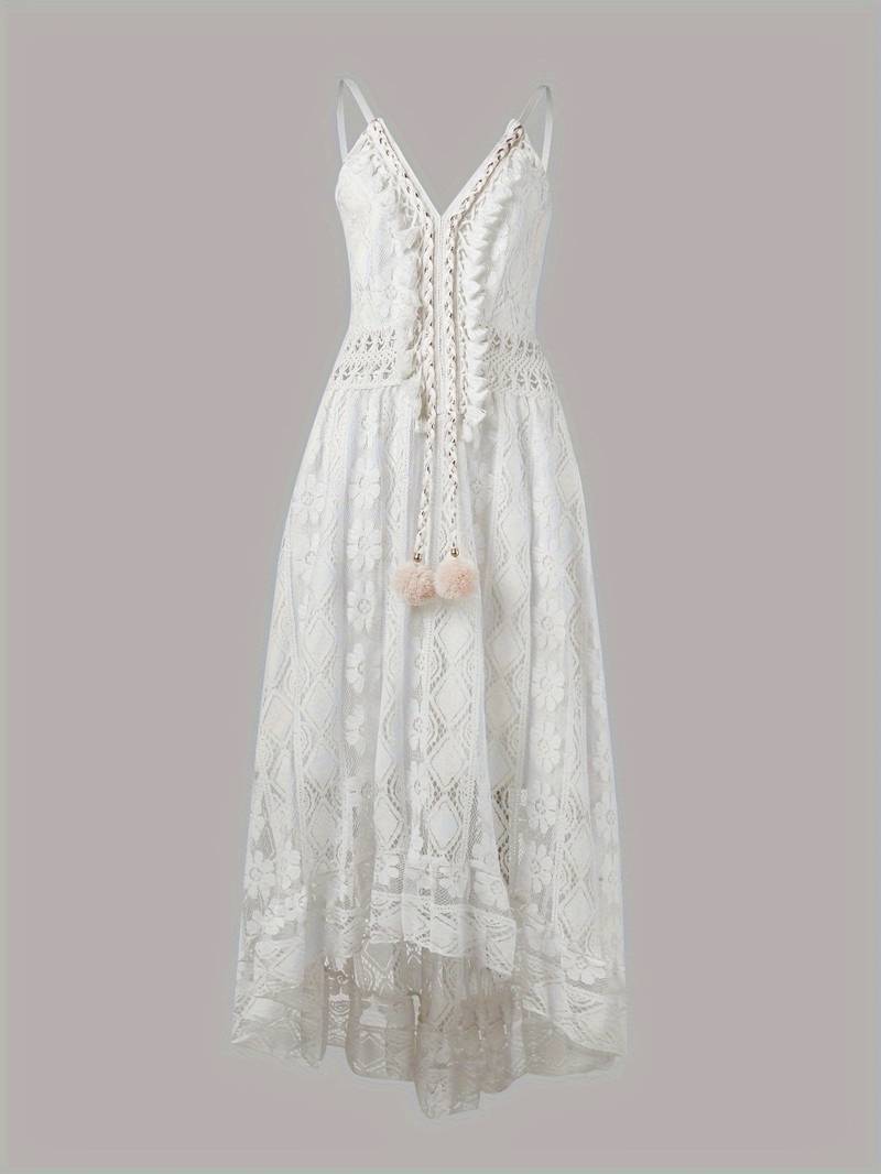 Dames Maxi Jurk Boho Stijl met Spaghettibandjes 2