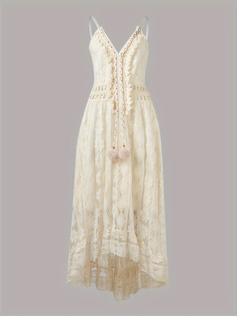 Dames Maxi Jurk Boho Stijl met Spaghettibandjes 7