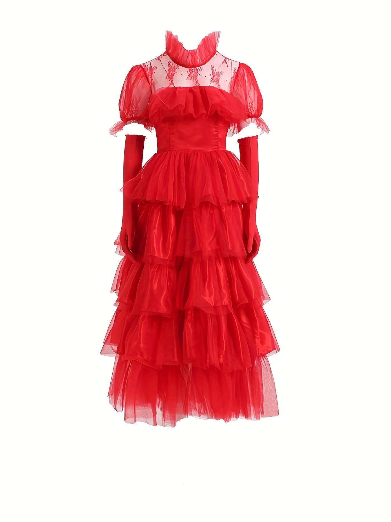 Dames Maxi Jurk Gelaagd voor Halloween 1