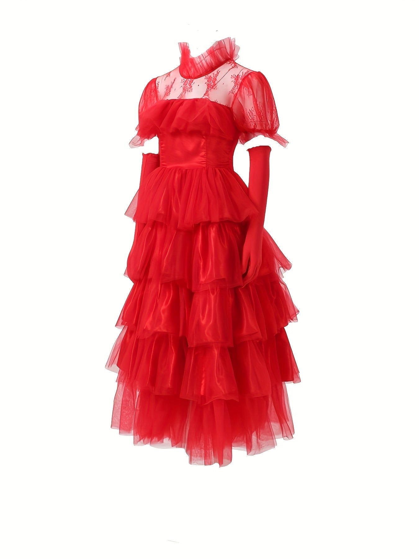 Dames Maxi Jurk Gelaagd voor Halloween 2