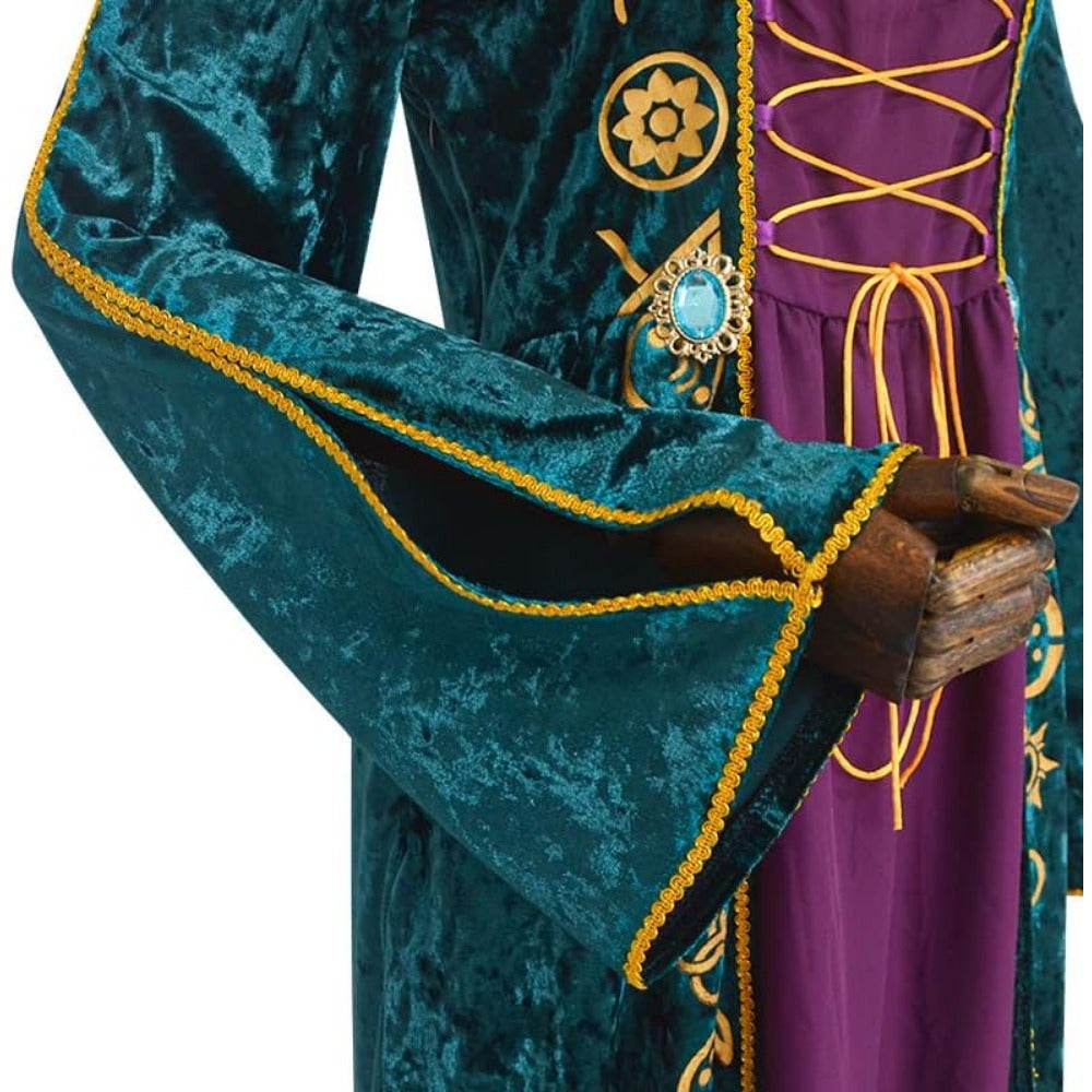 Dames Maxi Jurk Halloween Kostuum met Lange Mouwen 2