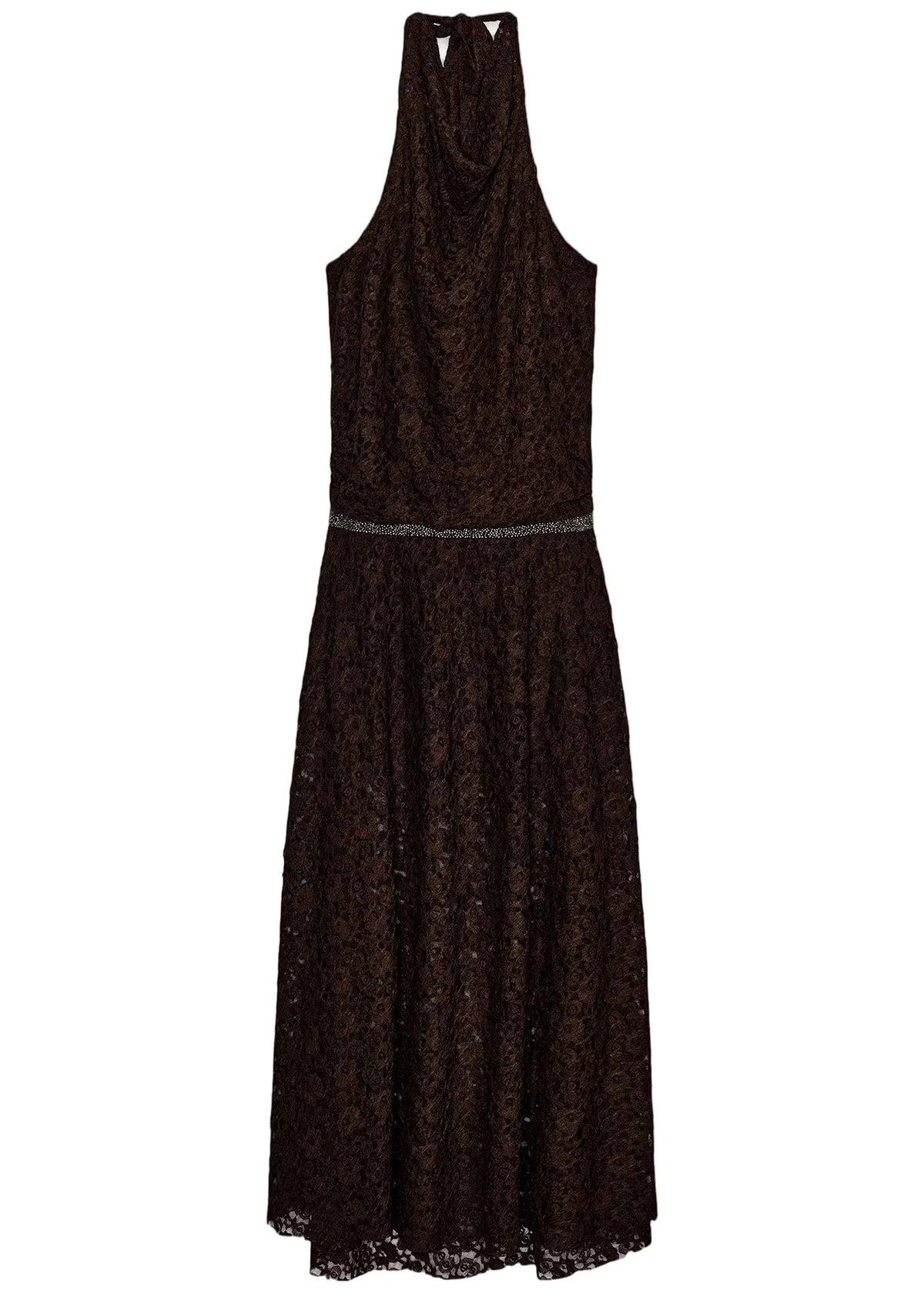 Dames Maxi Jurk Halter Rugloos Kant Zomerstijl 4