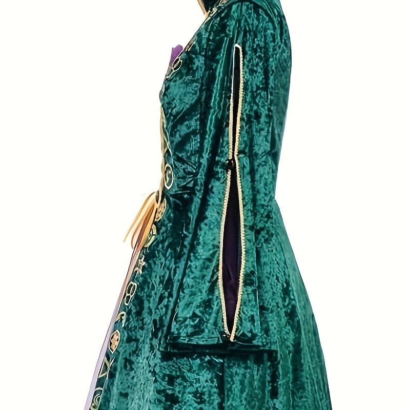 Dames Maxi Jurk Heks Stijl met Lange Mouwen 3