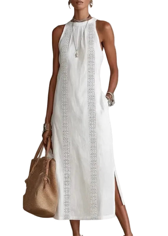 Dames Maxi Jurk Losse Pasvorm Zomerstijl 0