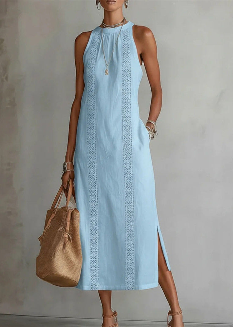 Dames Maxi Jurk Losse Pasvorm Zomerstijl 4