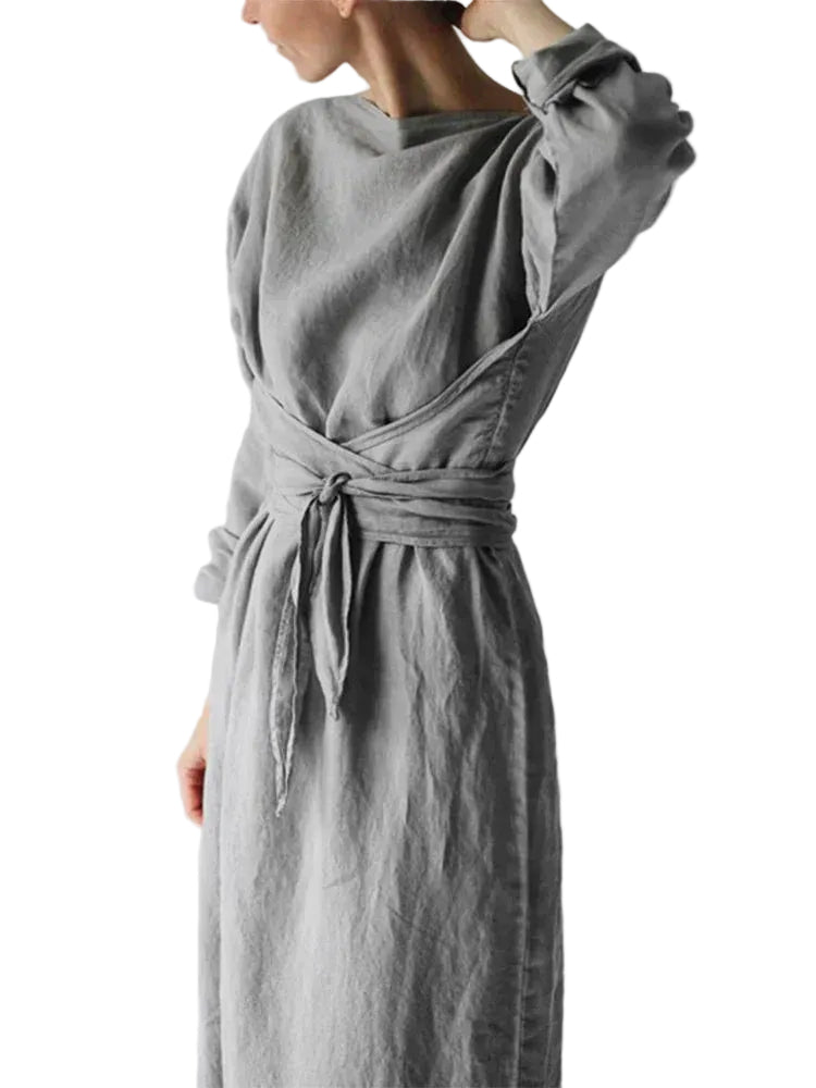 Dames Maxi Jurk Met Flatterend Silhouet 0